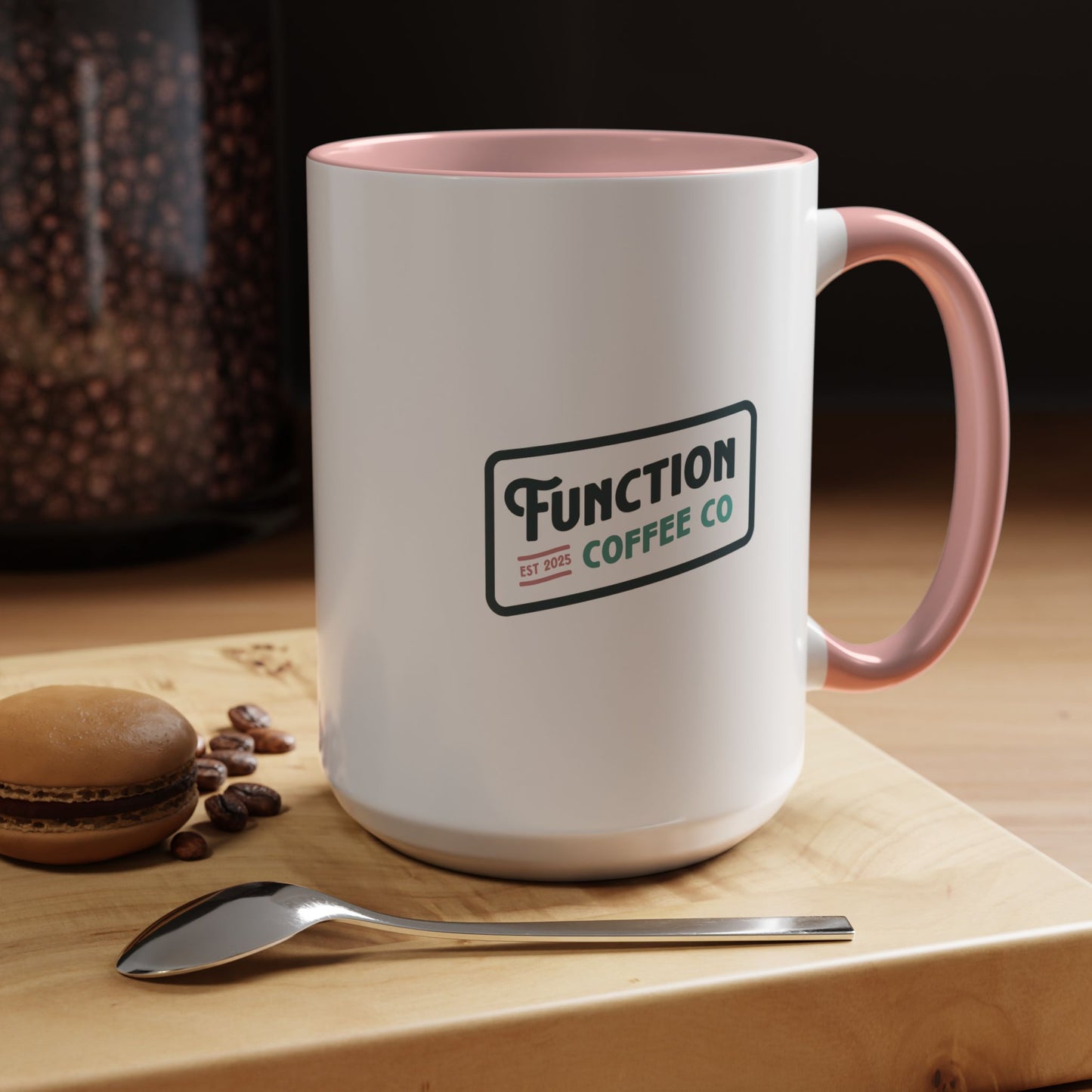 Pink Handle Coffee Mug