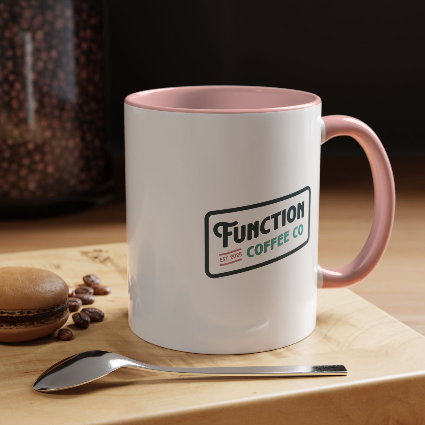 Pink Handle Coffee Mug