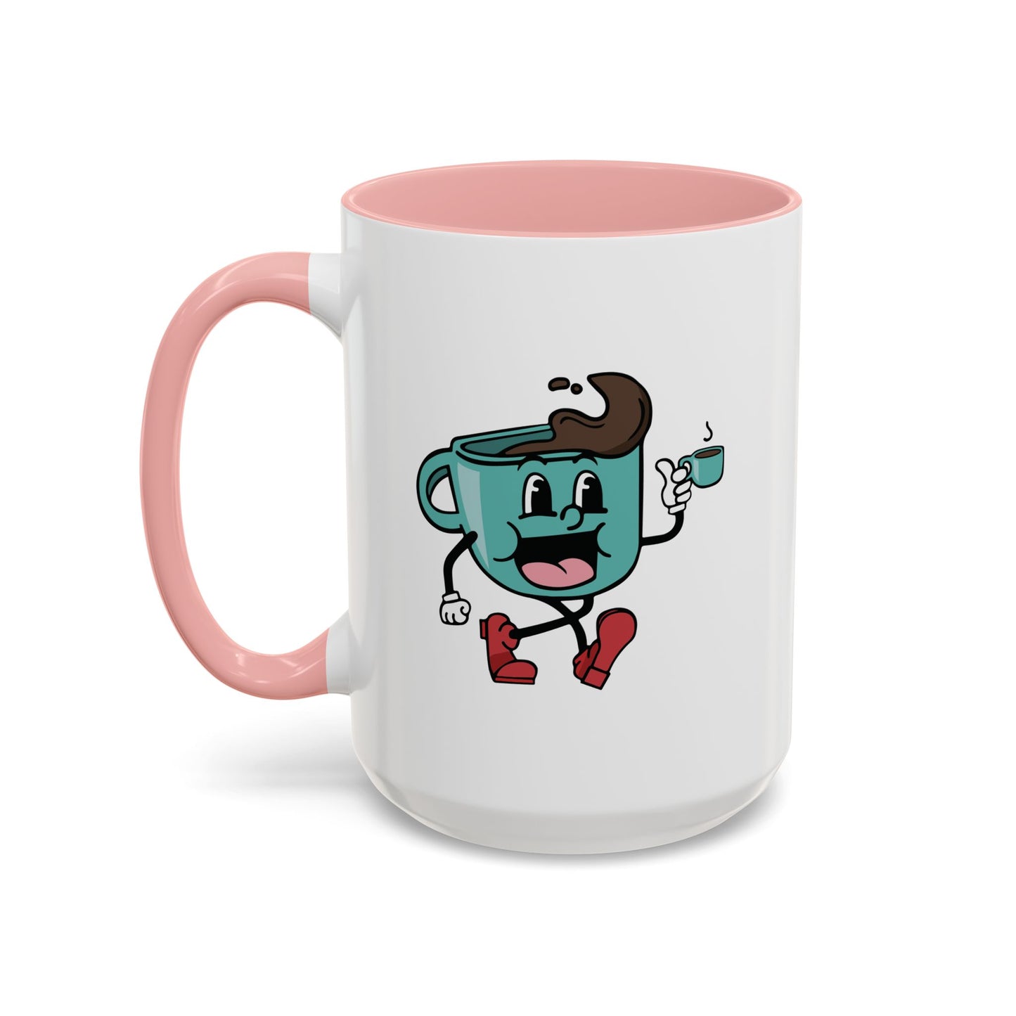 Pink Handle Coffee Mug