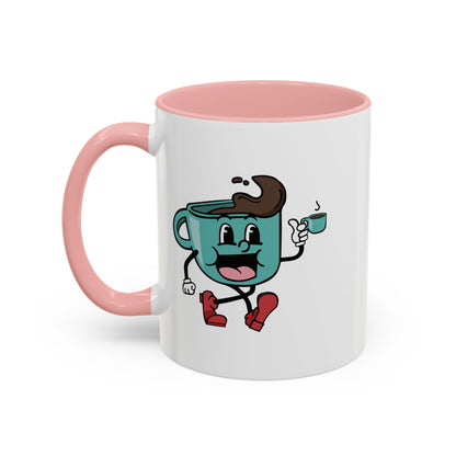 Pink Handle Coffee Mug