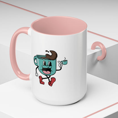 Pink Handle Coffee Mug