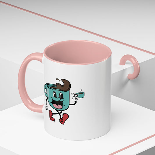 Pink Handle Coffee Mug