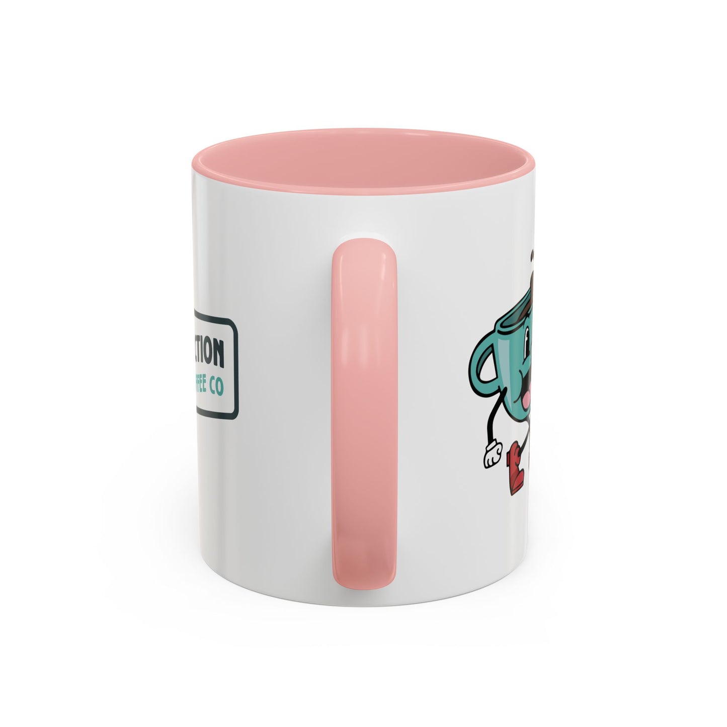 Pink Handle Coffee Mug