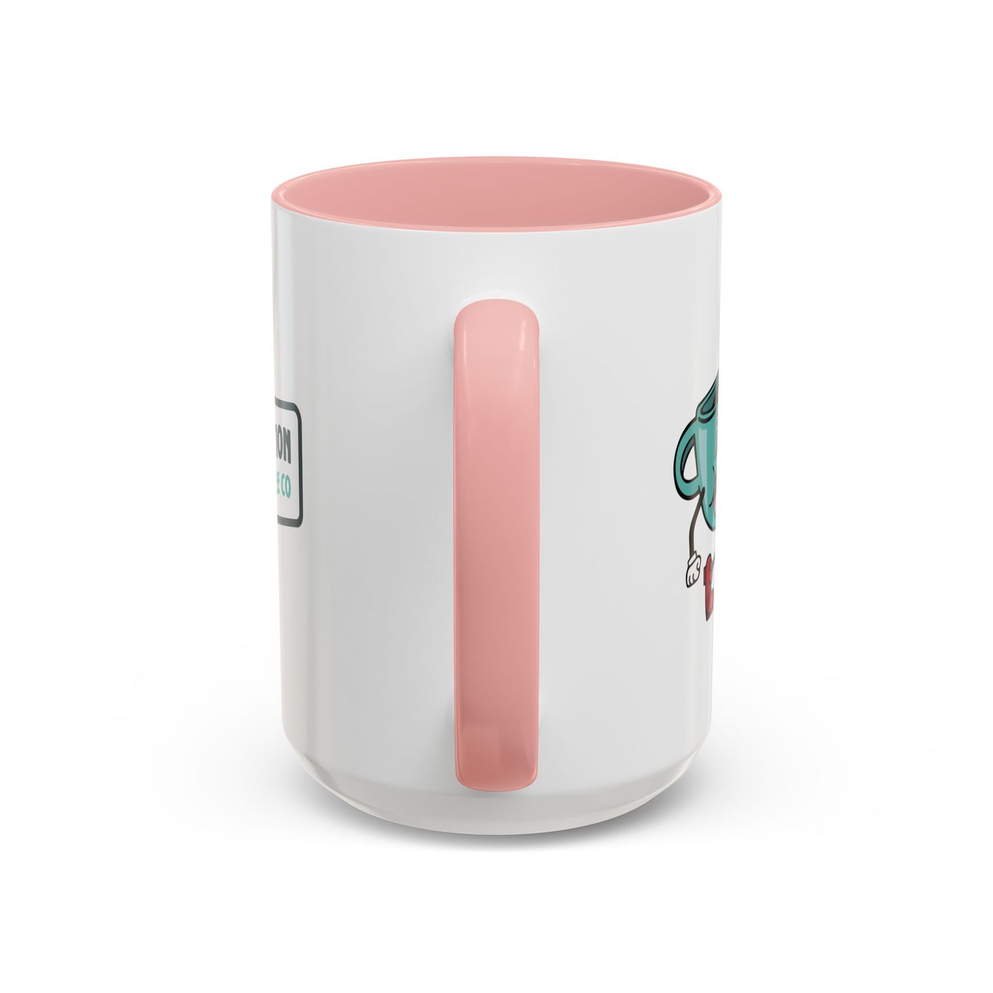 Pink Handle Coffee Mug