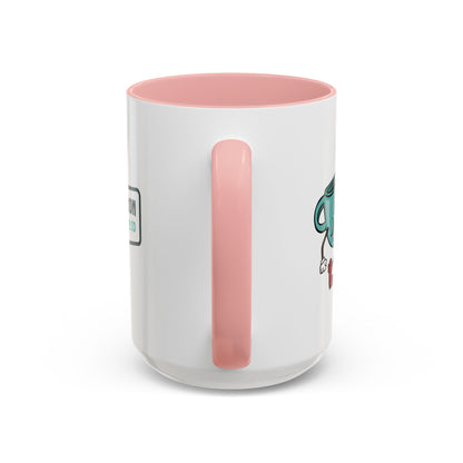 Pink Handle Coffee Mug