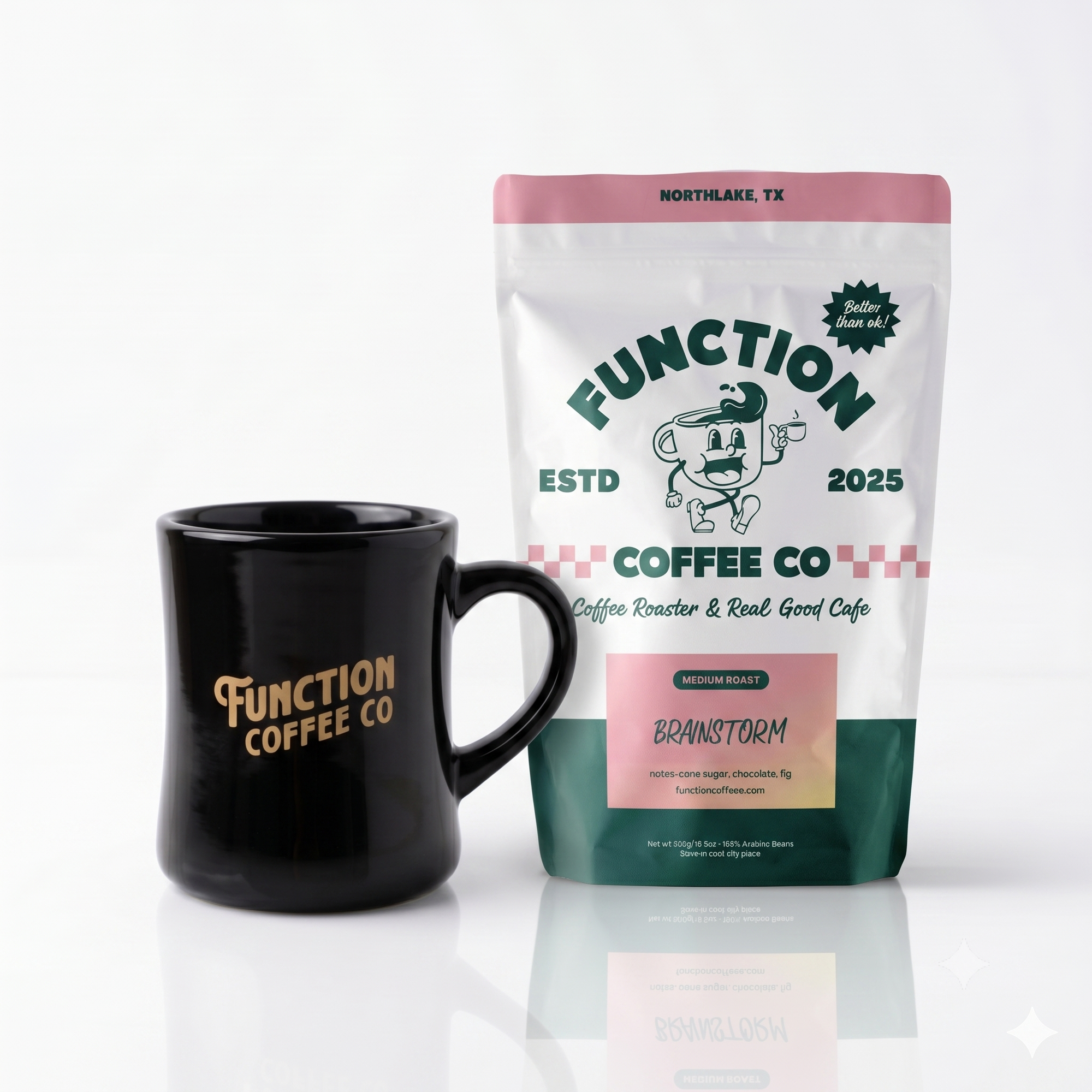Brainstorm Medium Roast + Founders Mug Bundle