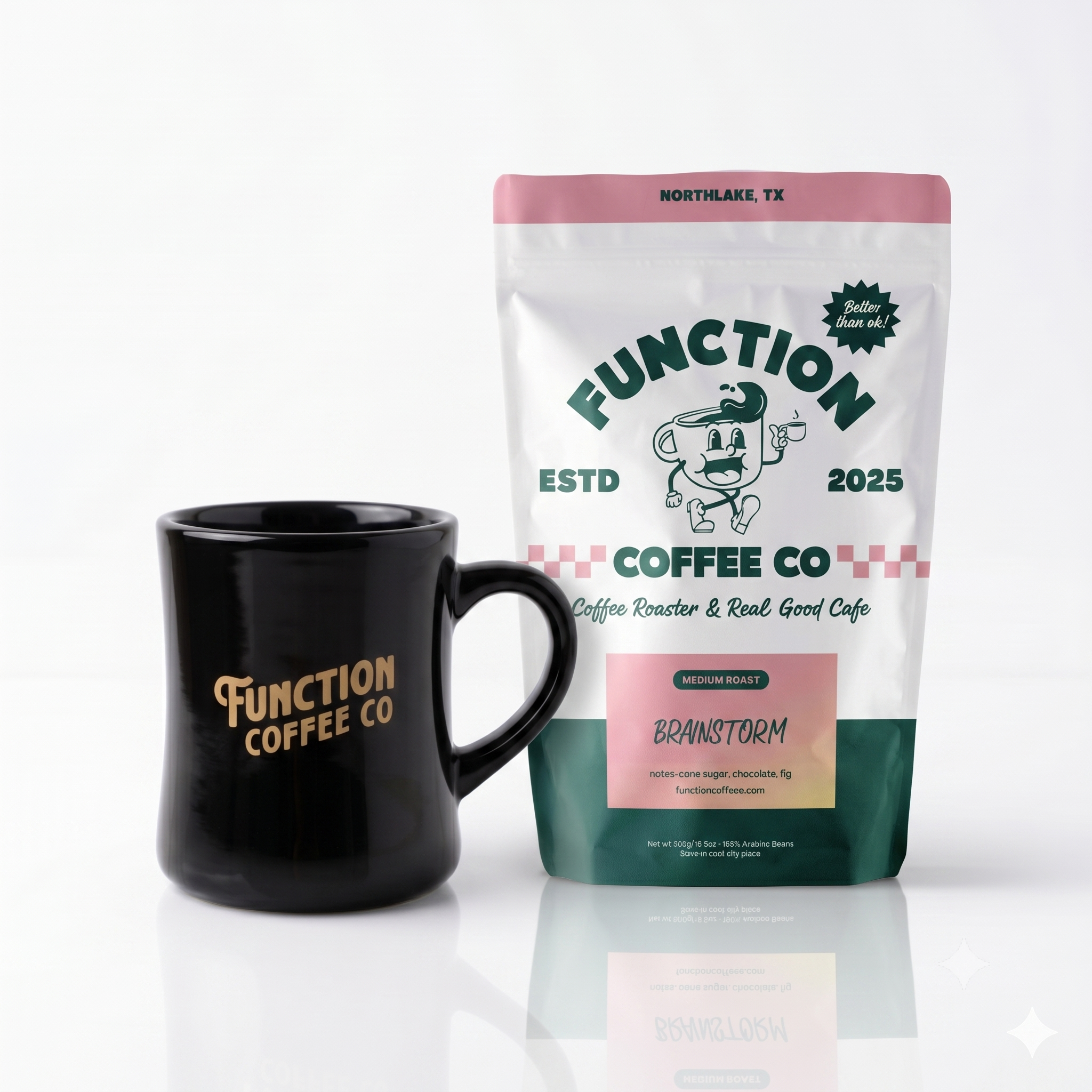 Brainstorm Medium Roast + Founders Mug Bundle