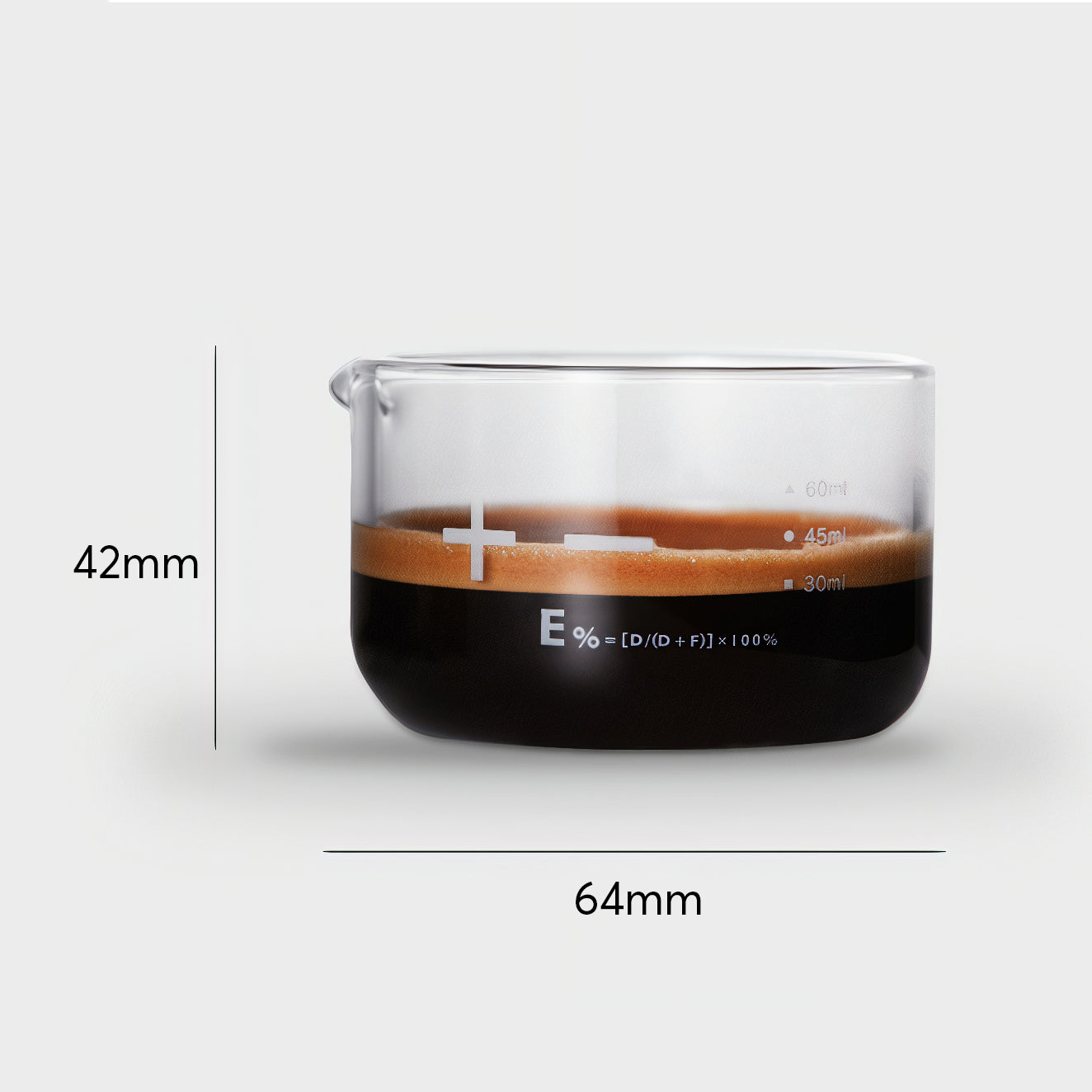 Espresso Shot Glass with Measuring Scale