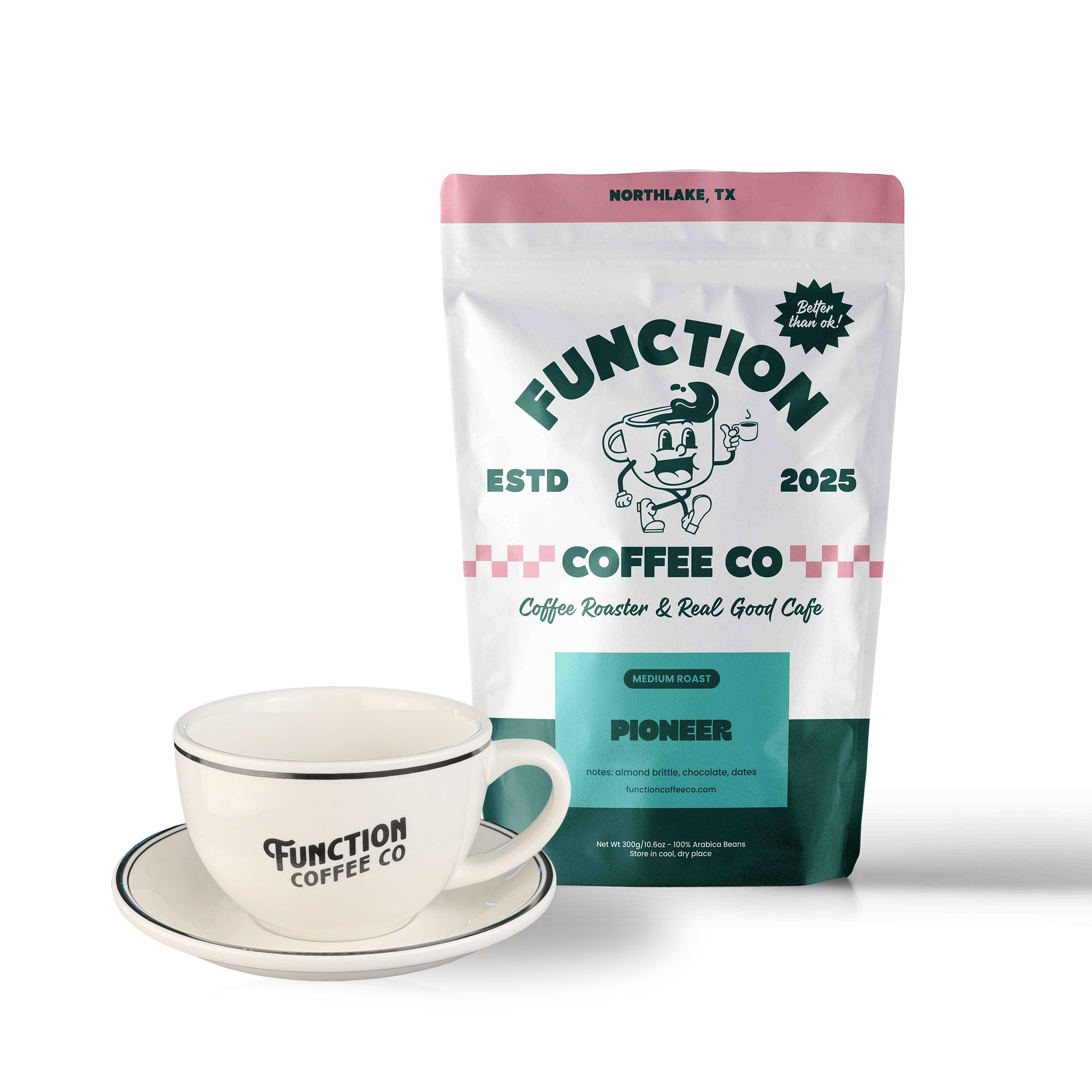 Pioneer Coffee & Signature Mug + Saucer Bundle